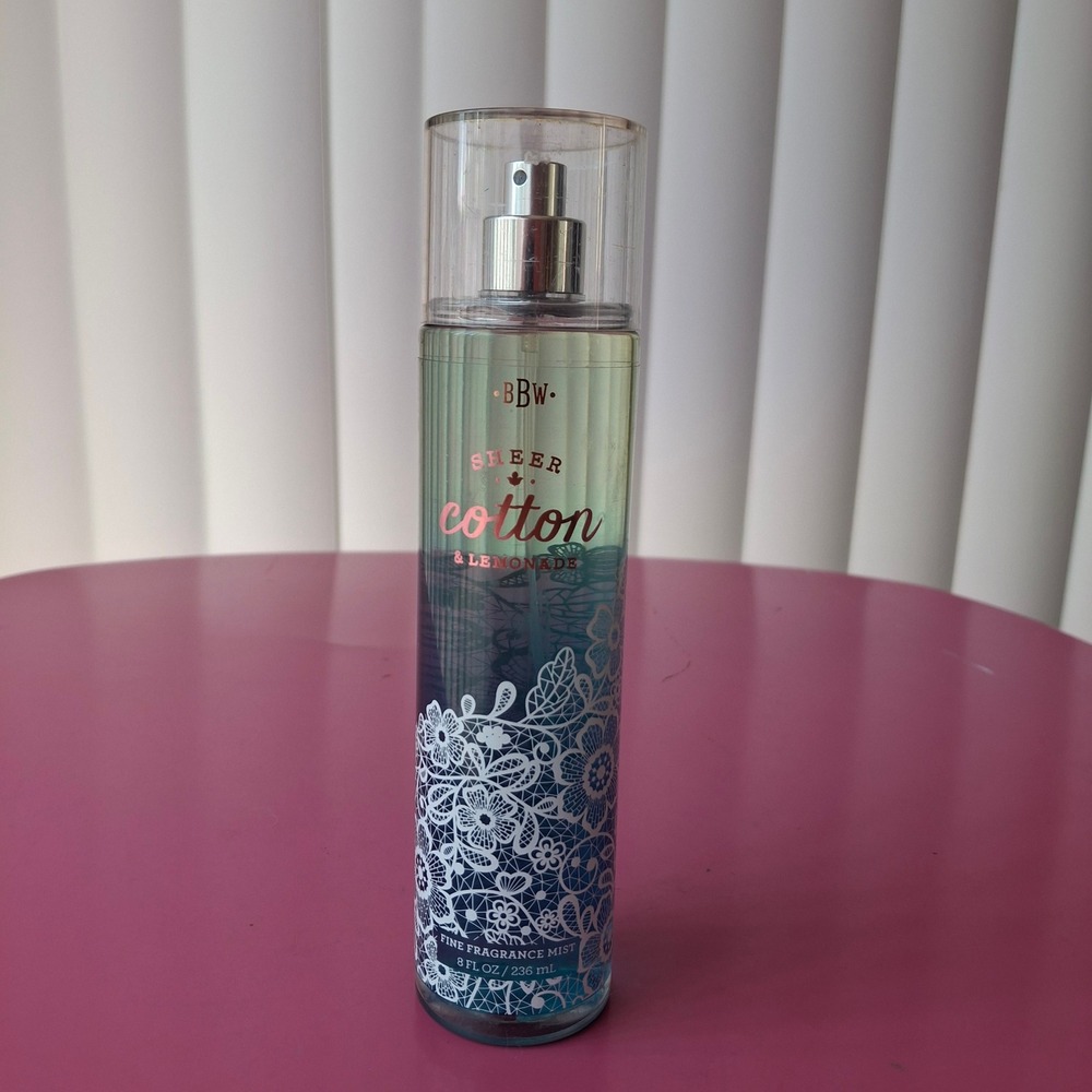 Bath & Body Works SHEER COTTON & LEMONADE Fine Fragrance Mist 8 oz Retired